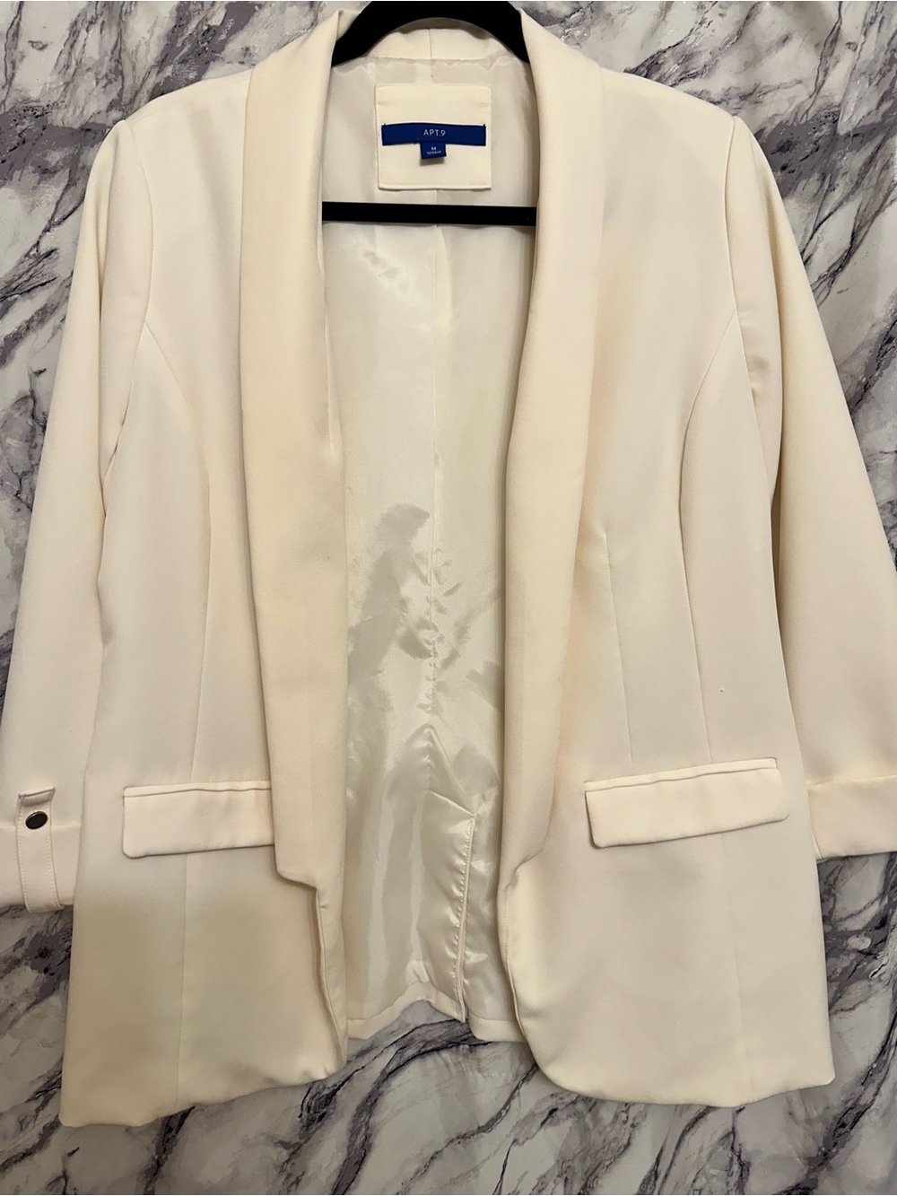 Apt. 9 Cream Open-Front Blazer